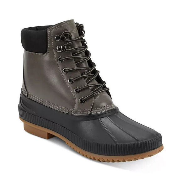 New Tommy Hilfiger Men's Colins 2 Waterproof Deck Rain Boots 13M 13 M Dark Gray - Picture 1 of 2